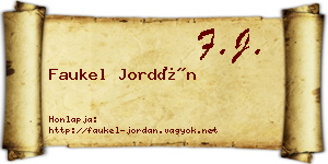 Faukel Jordán névjegykártya